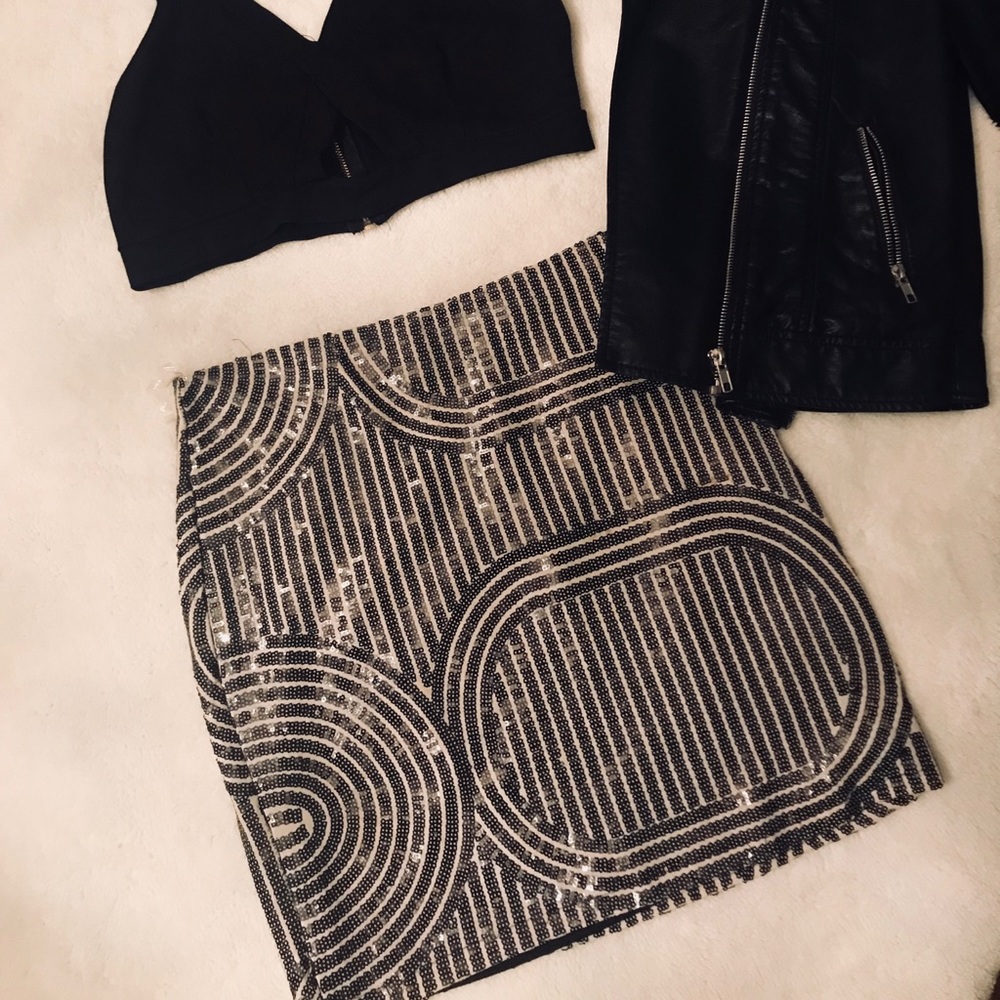 Sequin skirt
